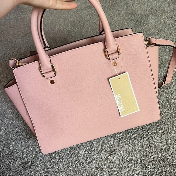 Michael kors purse selma satchel bag medium size crossbody NWT